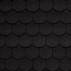 Битумная черепица IKO Superglass Biber 02 Sparkling Black
