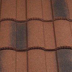 Композитная черепица Metrotile (Метротайл) Roman, цвет Victorian Red